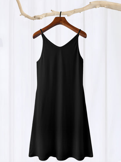 Customize Women's Graphic Strap Dress, Unique Printing Casual Sleeveless Summer Dress