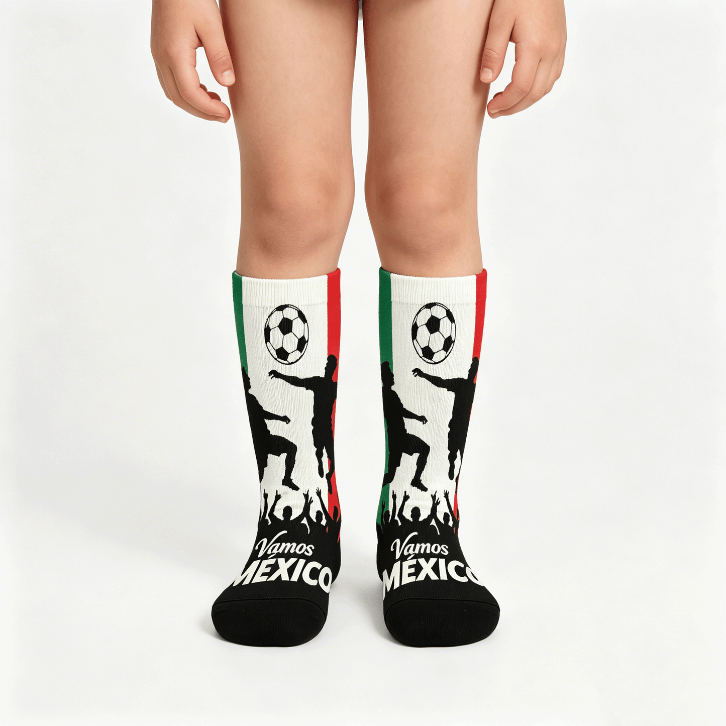 Boys & Girls Full Graphic Printed Socks ,World Cup 2026 Mexico Graphic, Stretchy Casual Socks for Children(5) Style S