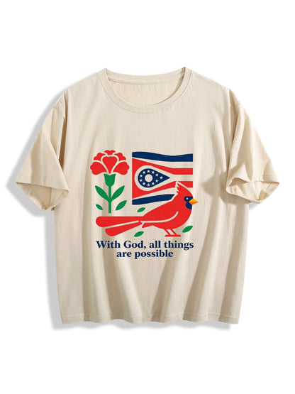 180g Pure Cotton Women's USA 250 State Pride  Graphic T-Shirt,  Casual Cotton Tee for Daily Wear