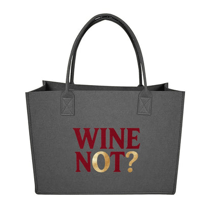 15.7"x11.8"x5.9" Eco-Friendly Felt Reusable Bag, Custom Logo & Pattern Printed Tote Bag, Multi-purpose Grocery & Travel Bag