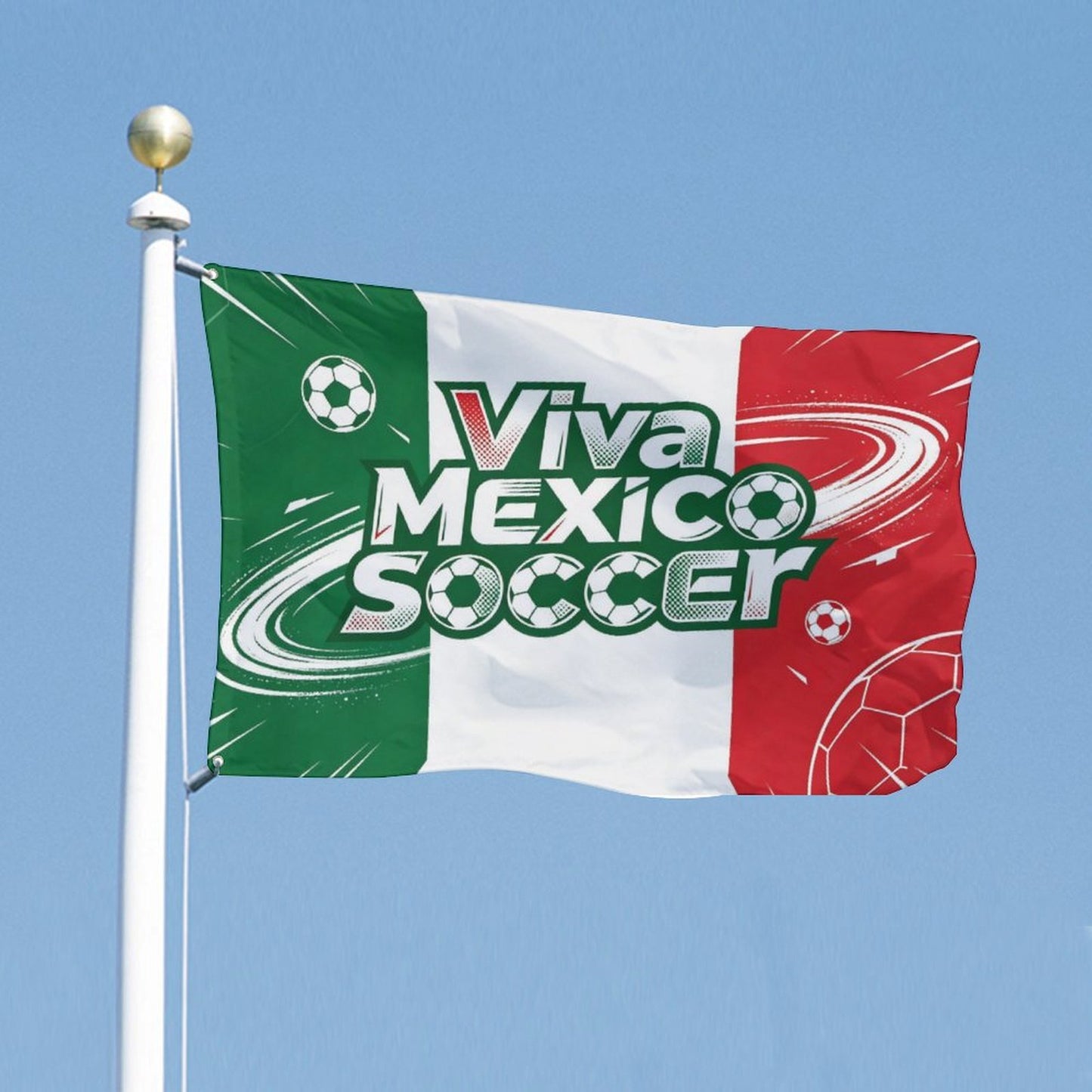 24"x35" Patriotic Flag World Cup 2026 Mexico Graphic Print Weather Resistant Home Yard Decor