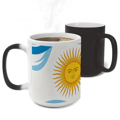 11Oz Discoloration Mug World Cup National-Agentina Graphic Graphic Coffee Mug, 11oz Ceramic Daily Drink Cup