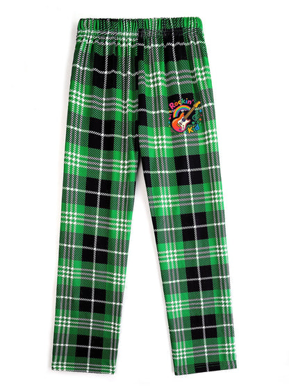 Adult's "Rock N Roll" Graphic Home Pants, Ultra Soft Lounge Wear for Home & Relax