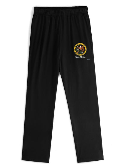 Adult's USA 250th. State Pride Graphic Home Pants, Ultra Soft Lounge Wear for Home & Relax