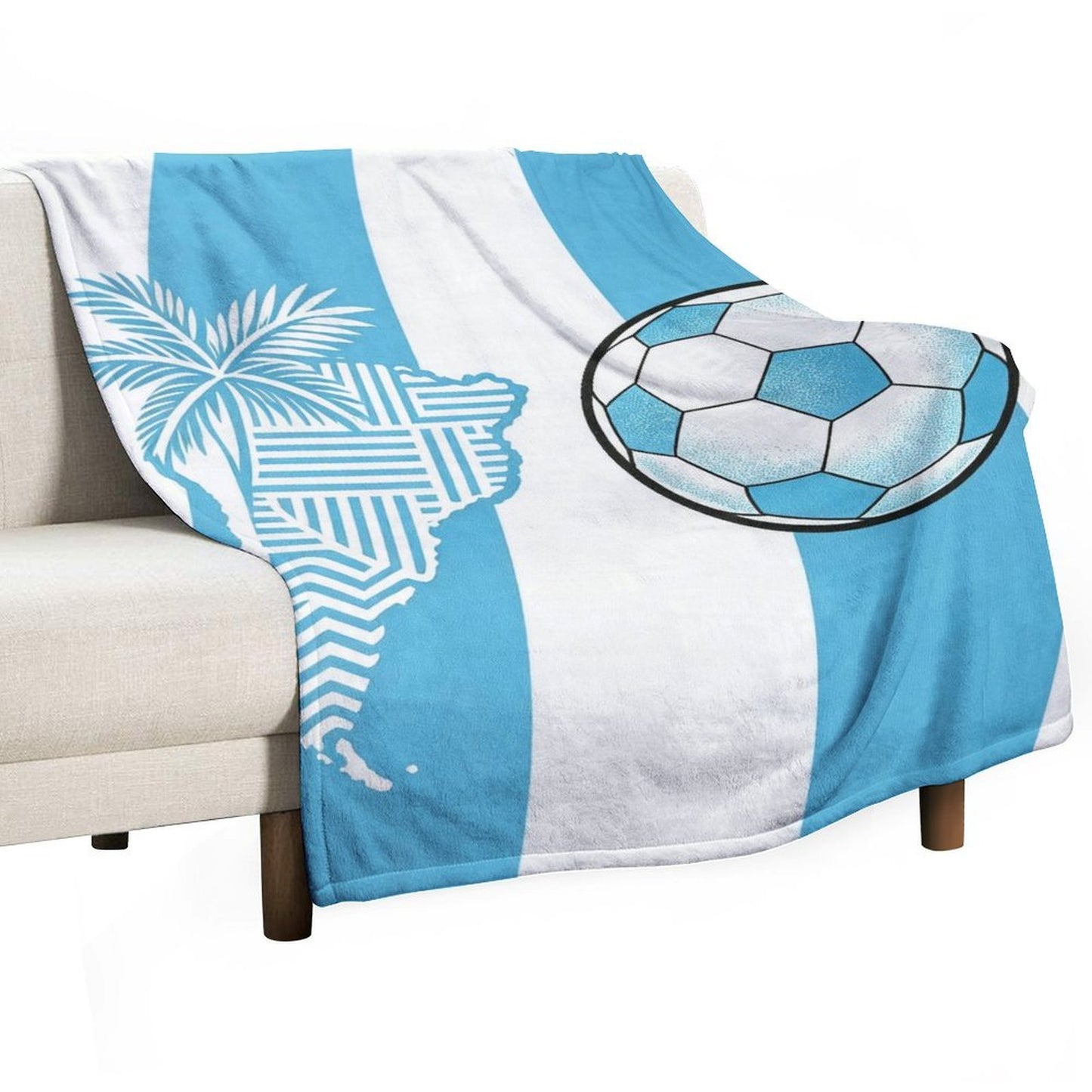 30" x 40" Polyester Blanket World Cup  Argentina Graphic Blanket for Sofa & Relaxation