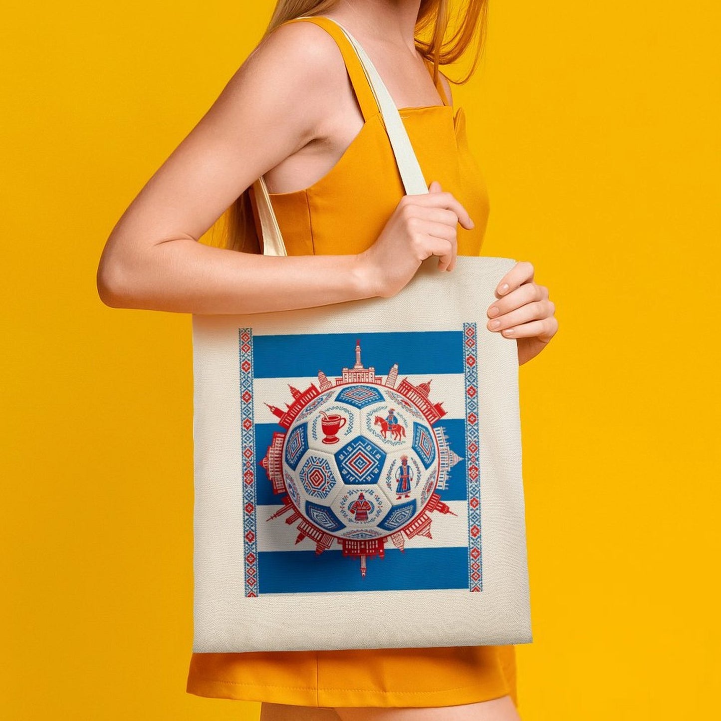 34x40cm World Cup Uruguay Canvas Tote Bag, Practical Daily Use Carry Bag,Fashion Eco-Friendly Tote for Outdoor