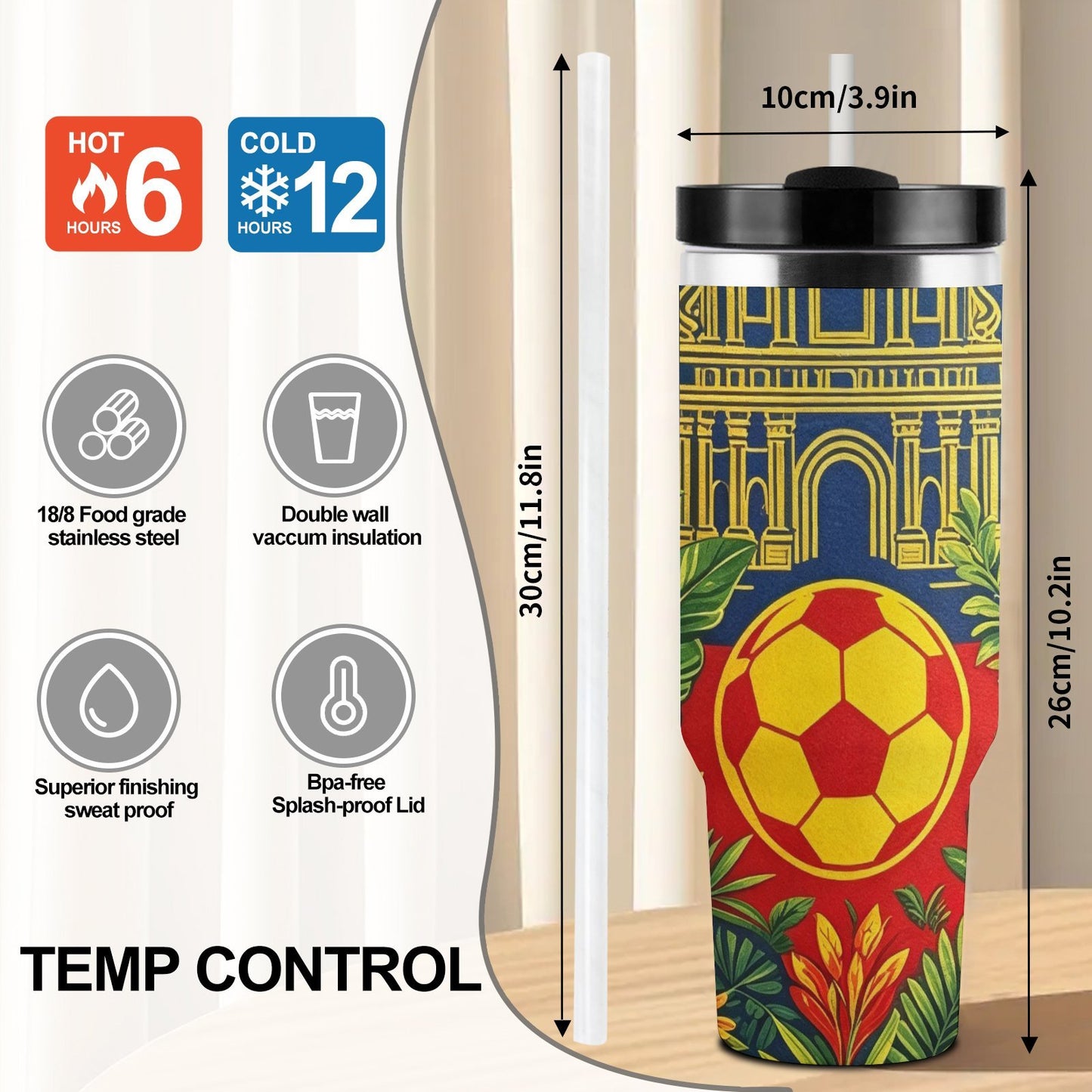 40Oz Large Capacity Stainless Steel Car Travel Mug