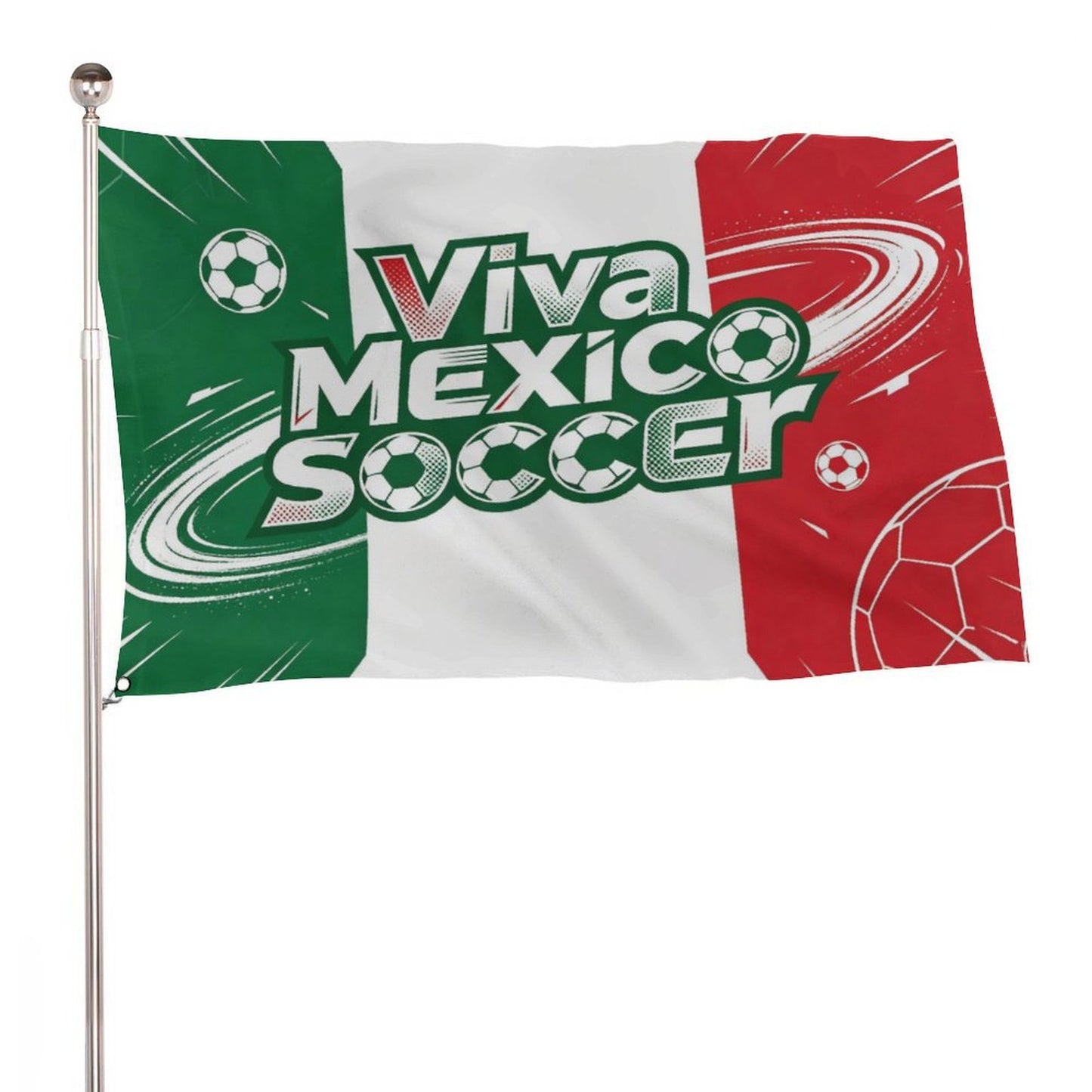 24"x35" Patriotic Flag World Cup 2026 Mexico Graphic Print Weather Resistant Home Yard Decor