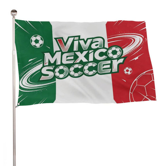 24"x35" Patriotic Flag World Cup 2026 Mexico Graphic Print Weather Resistant Home Yard Decor