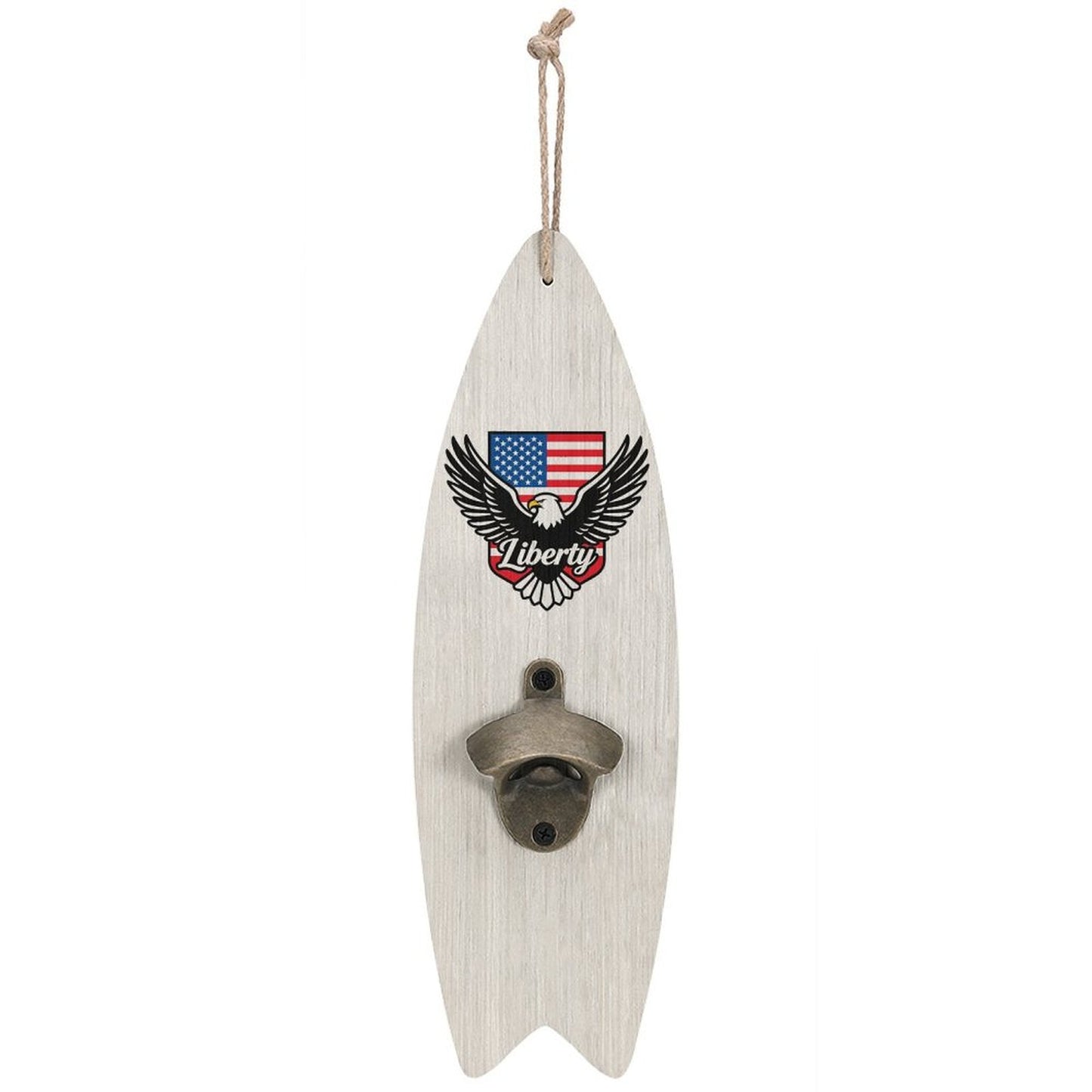 Wooden Surfboard Shaped Corkscrew, Unique Bar & Kitchen Bottle Opener