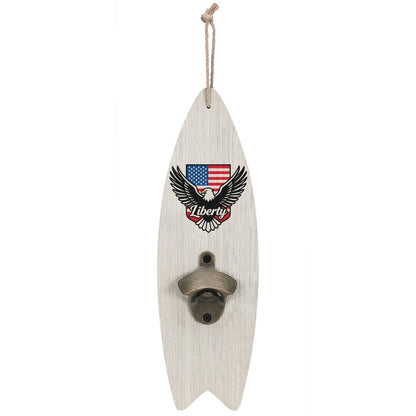 Wooden Surfboard Shaped Corkscrew, Unique Bar & Kitchen Bottle Opener