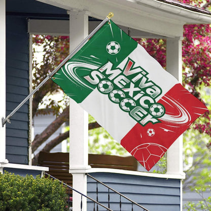24"x35" Patriotic Flag World Cup 2026 Mexico Graphic Print Weather Resistant Home Yard Decor