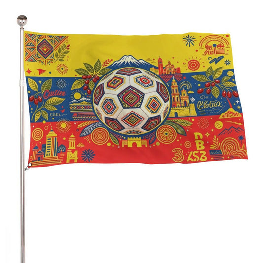 24"x35" Patriotic Flag World Cup 2026 Colombia Graphic Print Weather Resistant Home Yard Decor