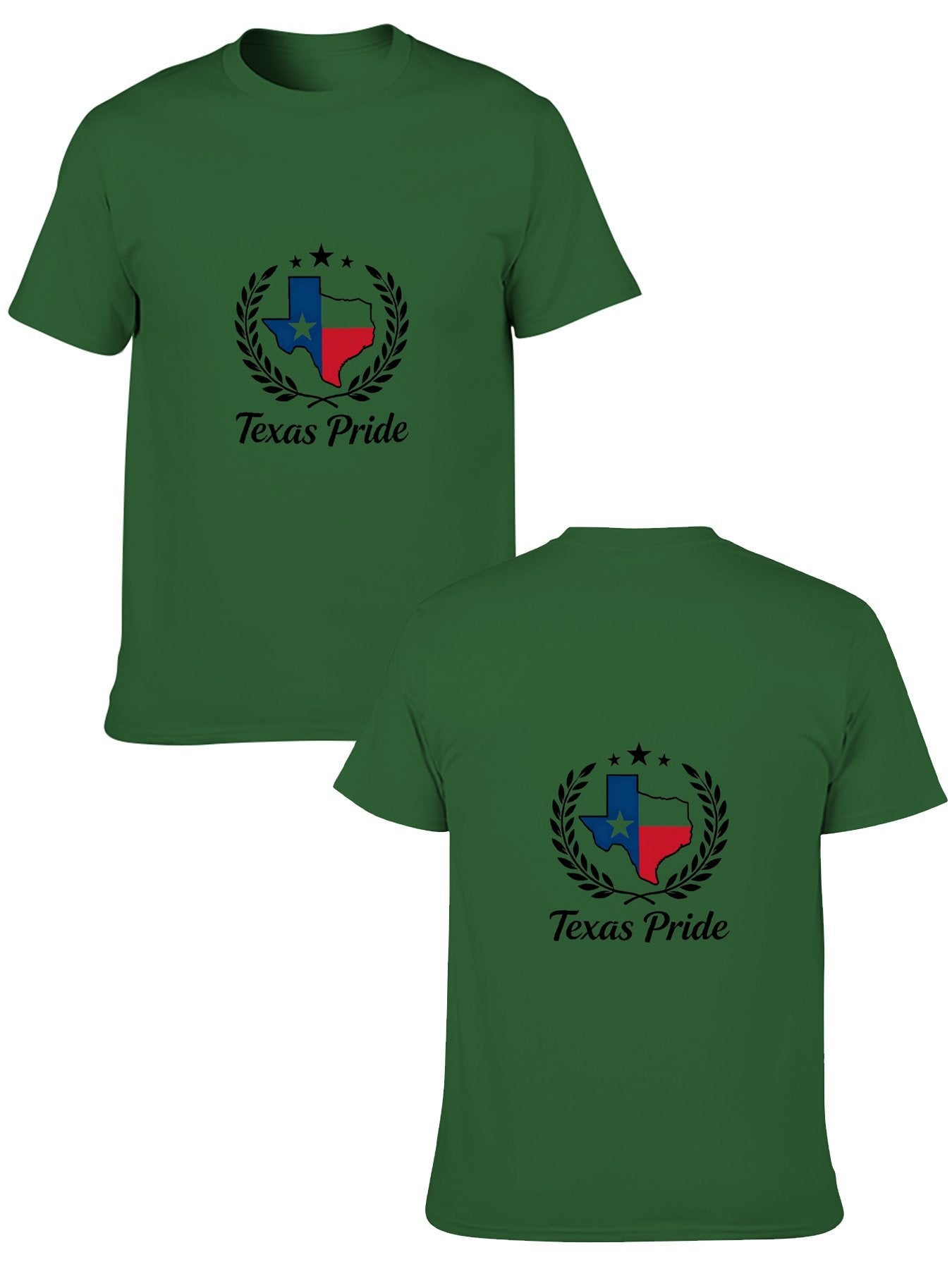 180g Pure Cotton Men's and Women's Texas State Pride Graphic T-Shirt, USA Casual Cotton Tee