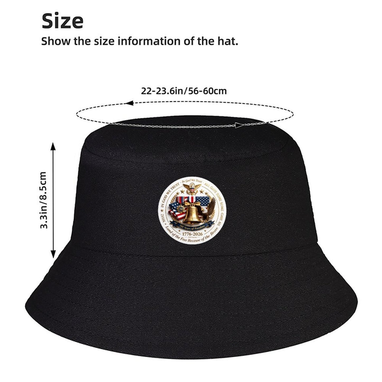 Men Women Custom Bucket Hat, Retro Printed Fisherman Cap, Breathable Sun Hat for Travel & Campin