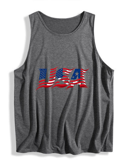 Women's USA 250th. Sleeveless T-shirt, Casual Cotton Daily Wear Tank Top