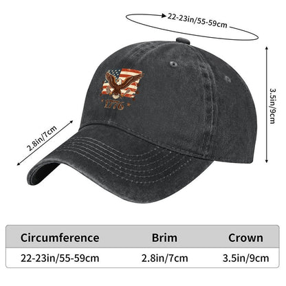 Custom Photo & Text Washed Denim Western Cowboy Hat Unique Personalized Design Hat for Gift & Collection
