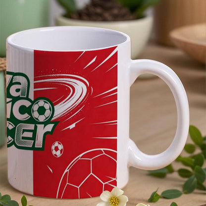11Oz White Mug World Cup National-Mexico Graphic Coffee Mug, 11oz Ceramic Daily Drink Cup