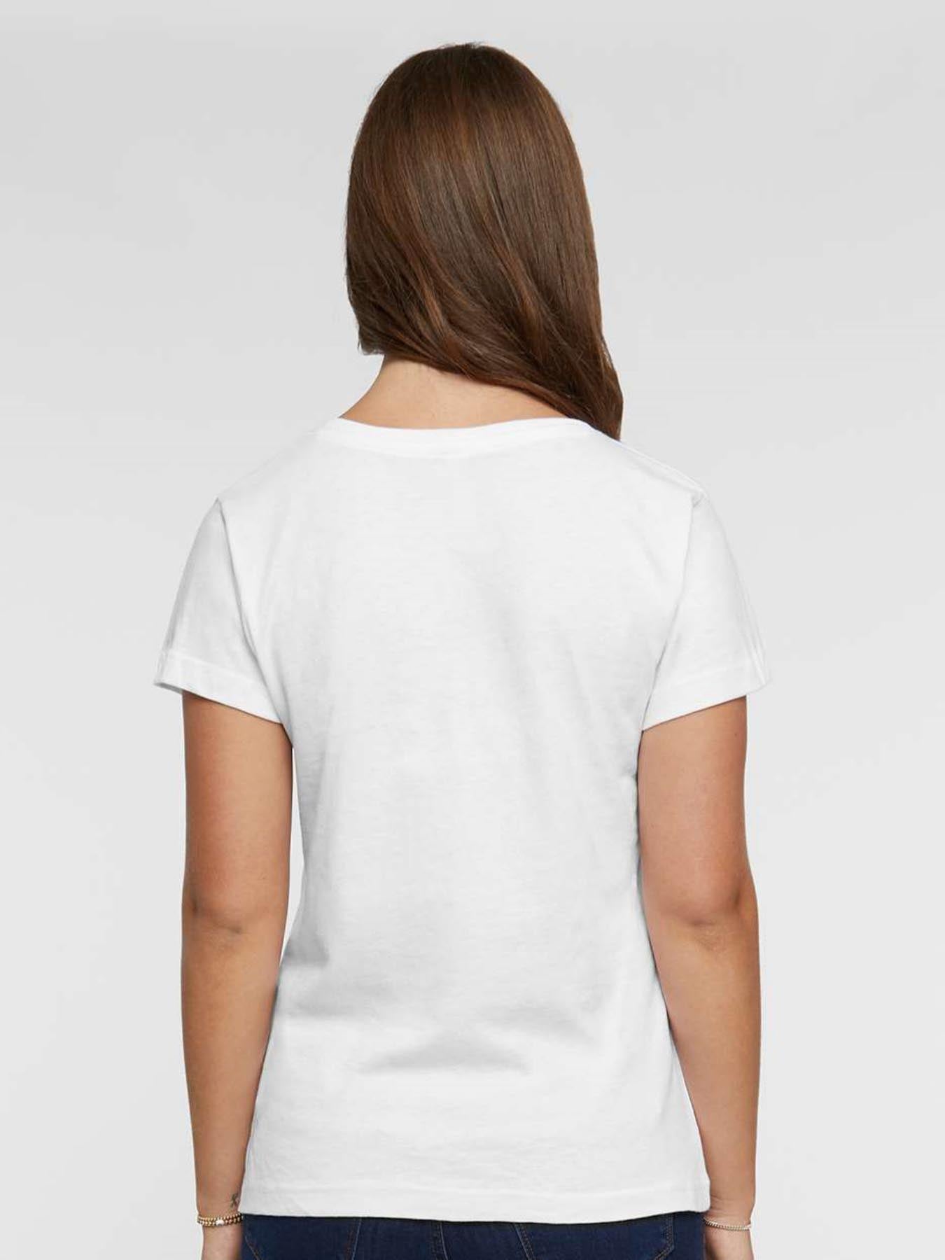 120g Pure Cotton V-neck Women's "LIPSTICK" Graphic T-Shirt,  Casual Cotton Tee for Daily Wear
