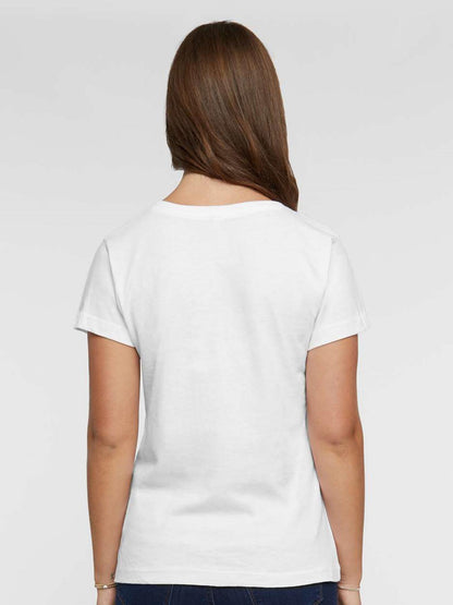 120g Pure Cotton V-neck Women's World Cup USA Soccer Graphic T-Shirt,  Casual Cotton Tee for Daily Wear