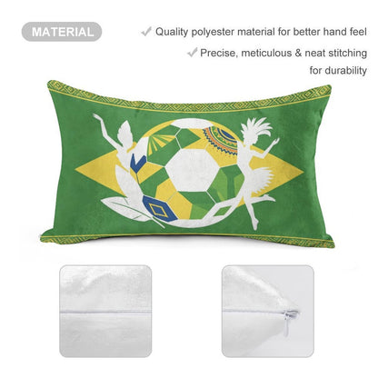 12"x20" Golden Velvet Pillowcase , World Cup Graphic Pillowcase with Unique design, Perfect for Bedroom, Dorm and a Nice Gift