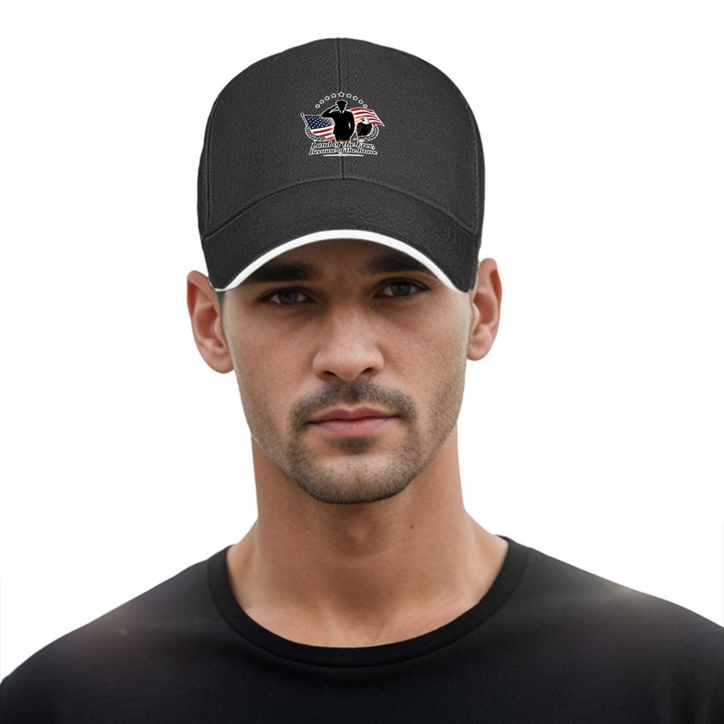 Custom Print Fashion Sandwich Brim Dad Hat Unisex Custom Printed Headwear