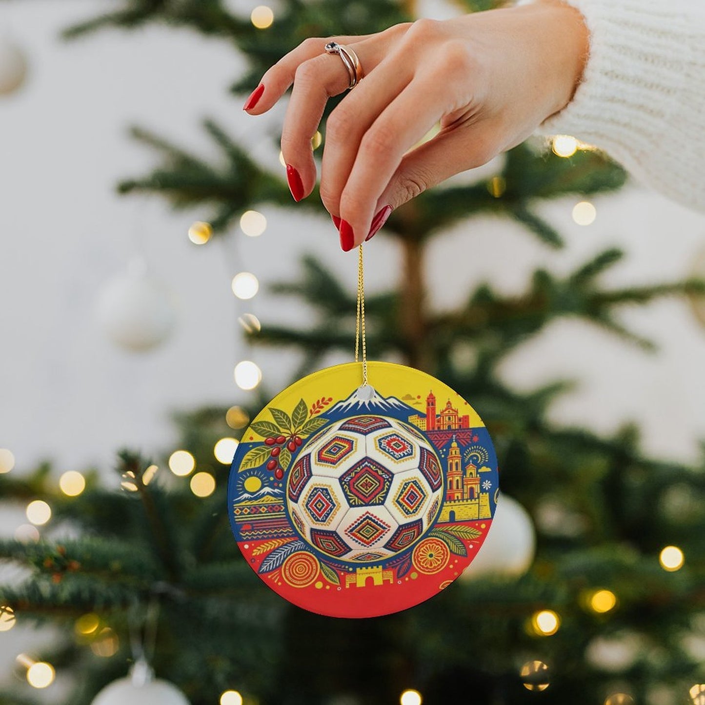 World Cup 2026 Custom Circular Pendant Necklace, One Size Fashion Accessory