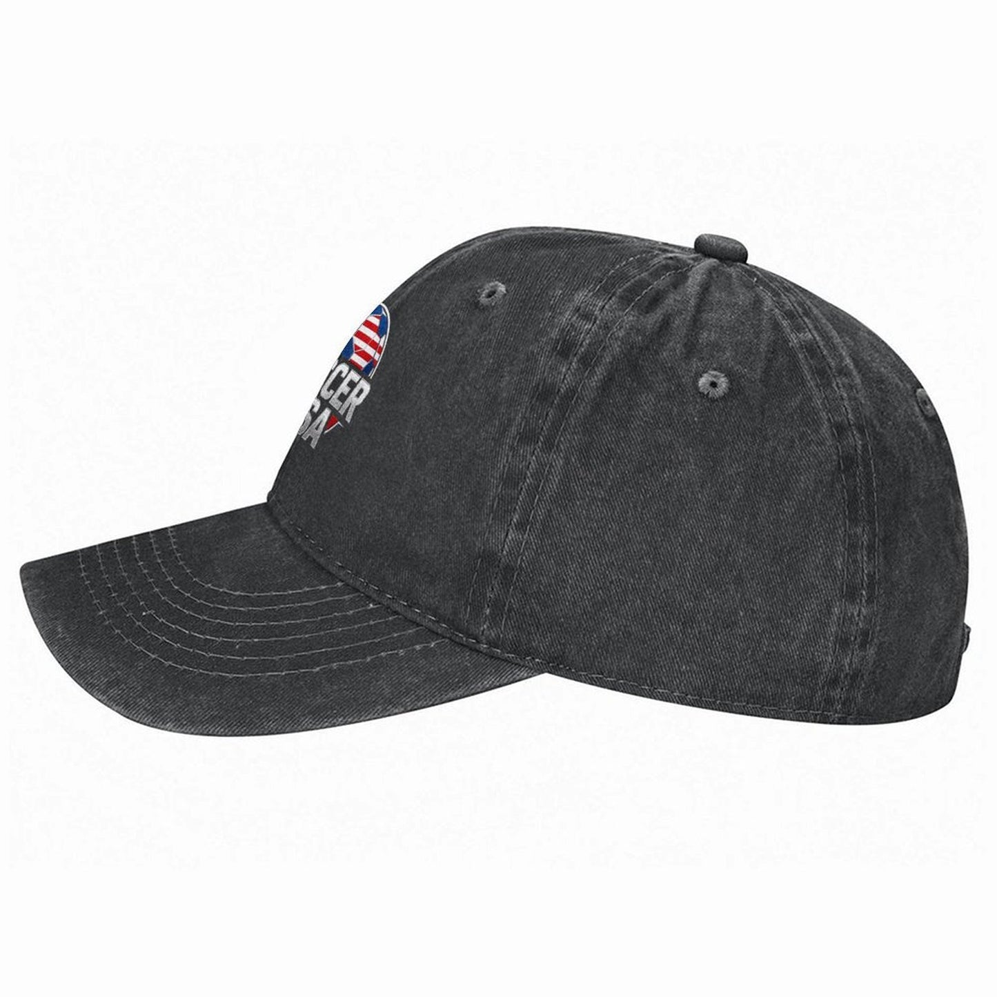 Custom Photo & Text Washed Denim Western Cowboy Hat Unique Personalized Design Hat for Gift & Collection