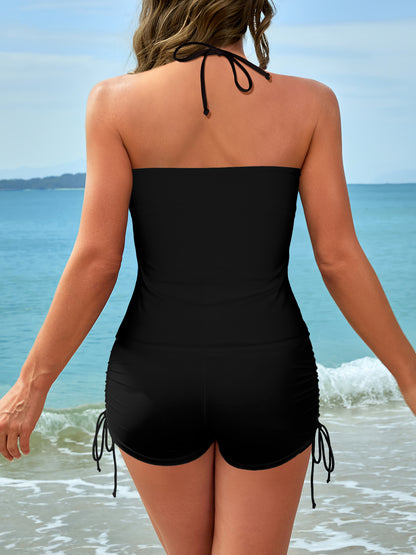 "Home Run" Graphic Swimsuit Set, Women's Two Piece Bathing Suit for Beach & Vacation