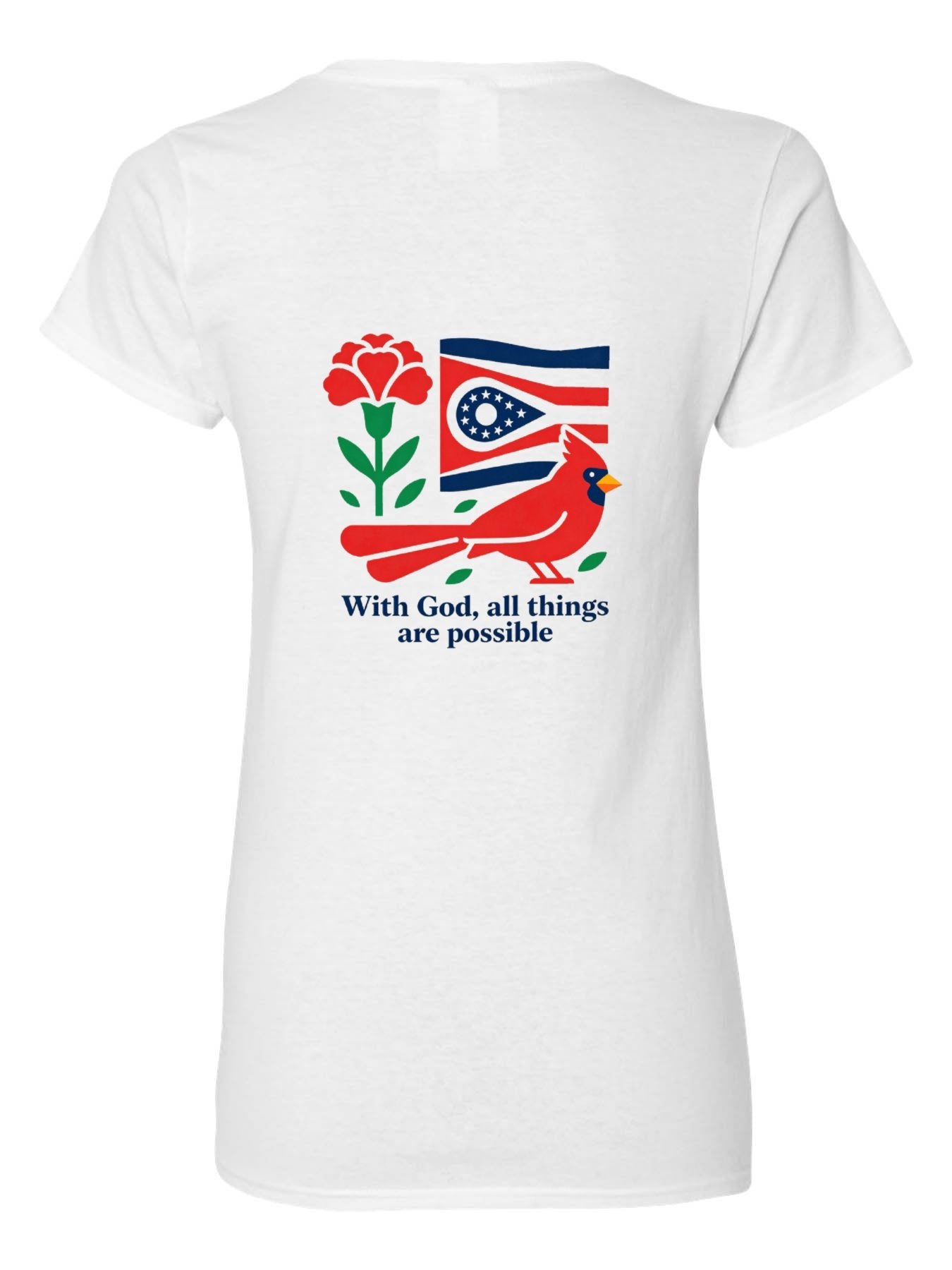 Pure Cotton V-neck Women's USA250th. State Pride Graphic T-Shirt, USA Casual Cotton Tee