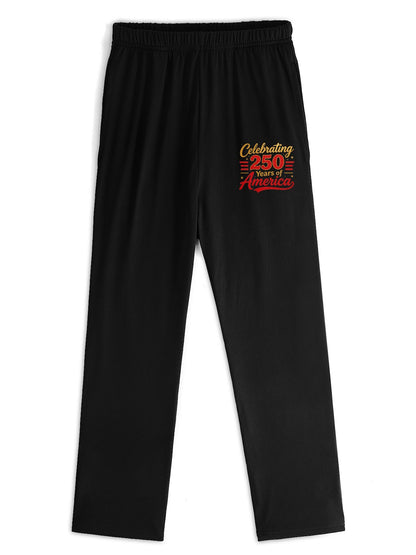 Adult's USA 250th. Graphic Home Pants, Ultra Soft Lounge Wear for Home & Relax