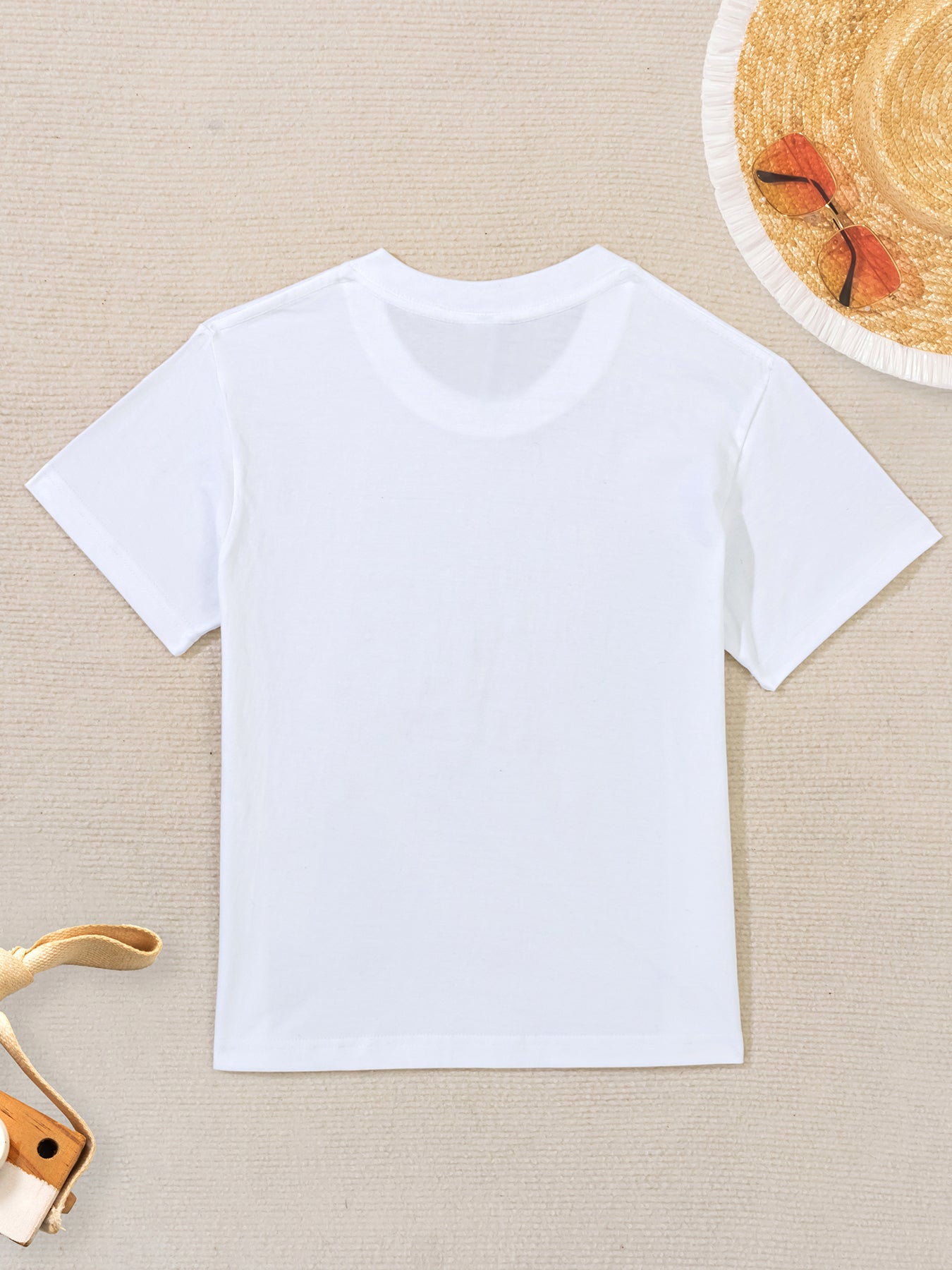 Kids Cute Graphic Cotton T-Shirt, Boys Girls Casual Short Sleeve Tee