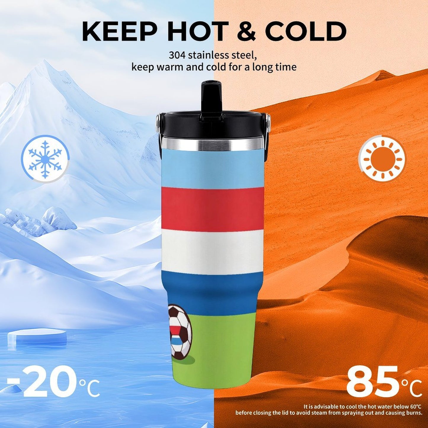 30Oz Large Capacity Stainless Steel Car Insulated Tumbler
