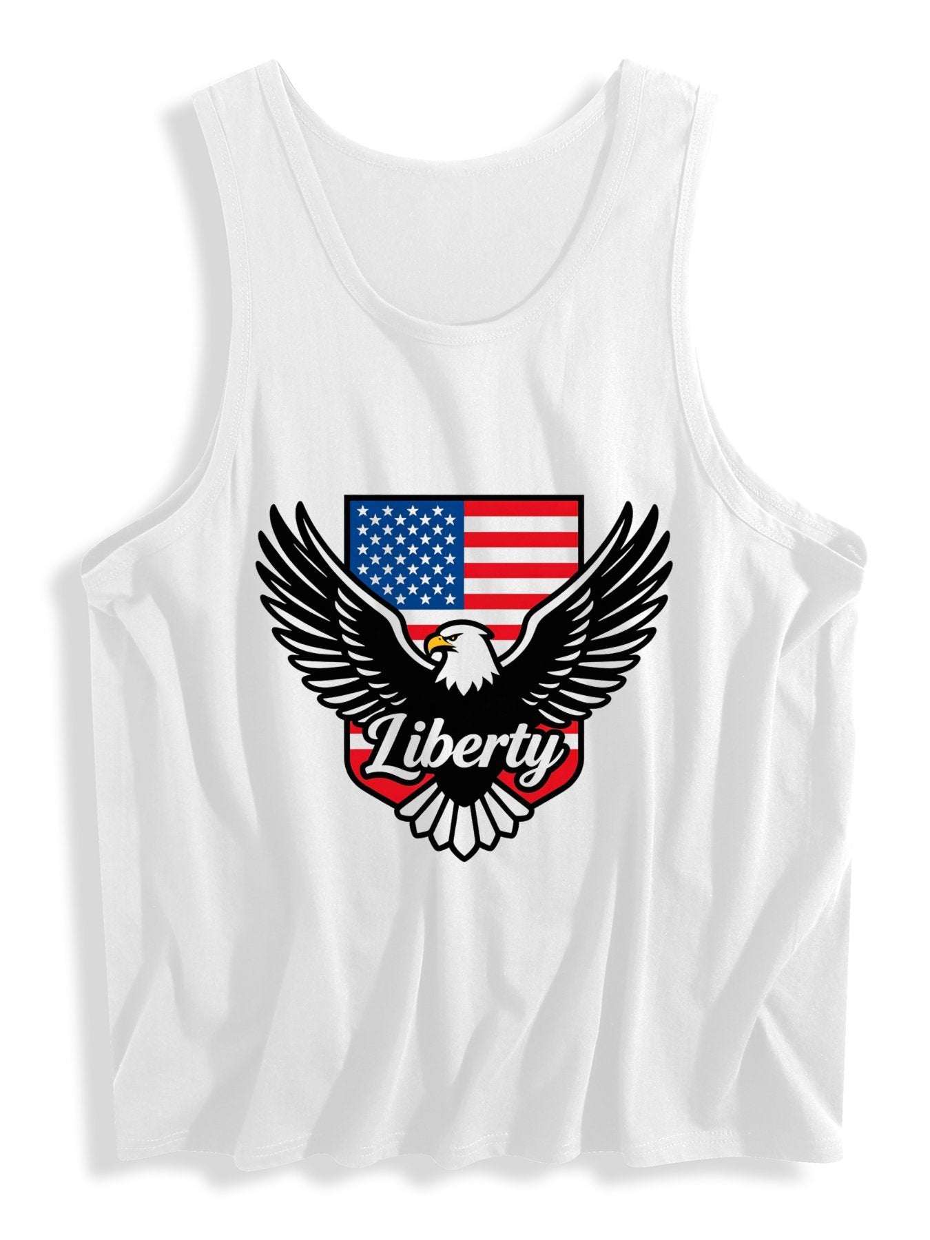 Men's USA 250th. Liberty Tank Top, Patriotic Casual Cotton Sleeveless Tee for Daily Wear