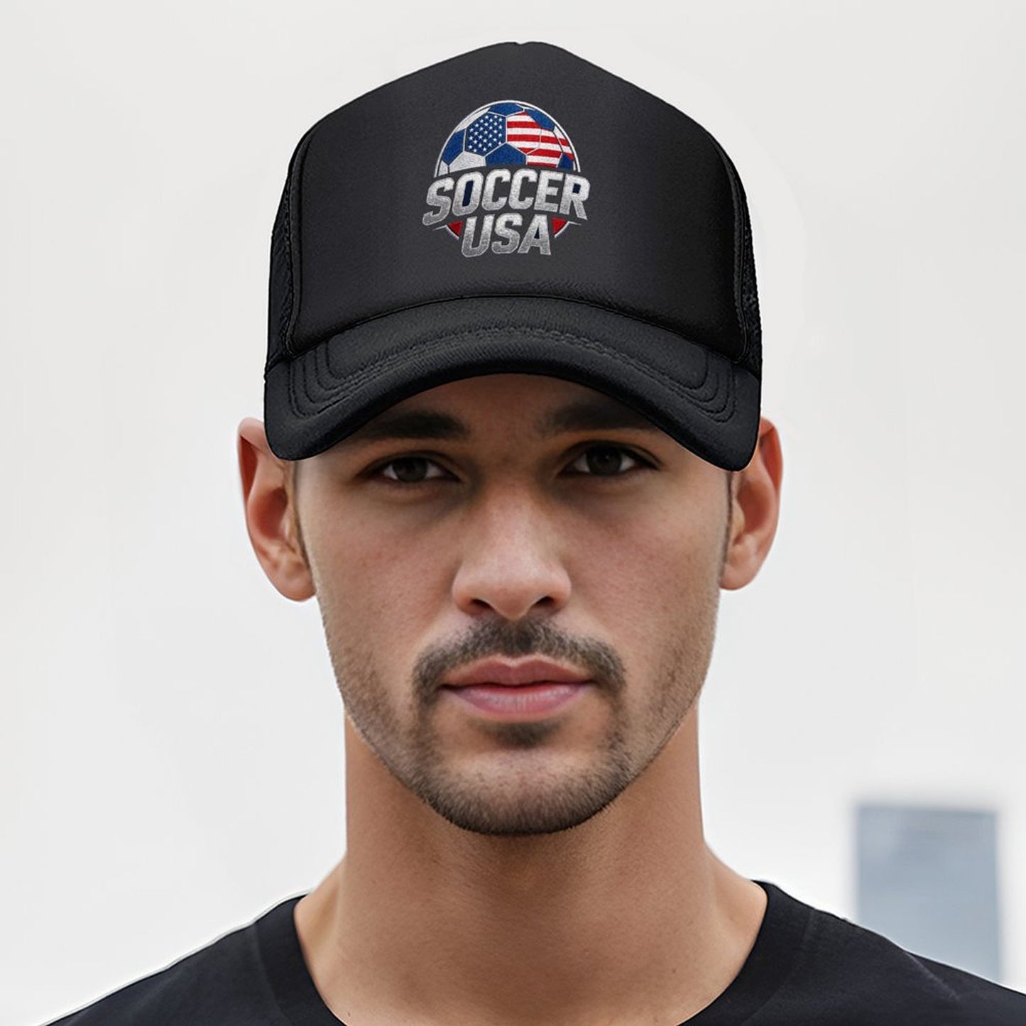 Personalized Graphic Mesh Trucker Hat Custom Logo Mesh Baseball Cap Adjustable for Men Women