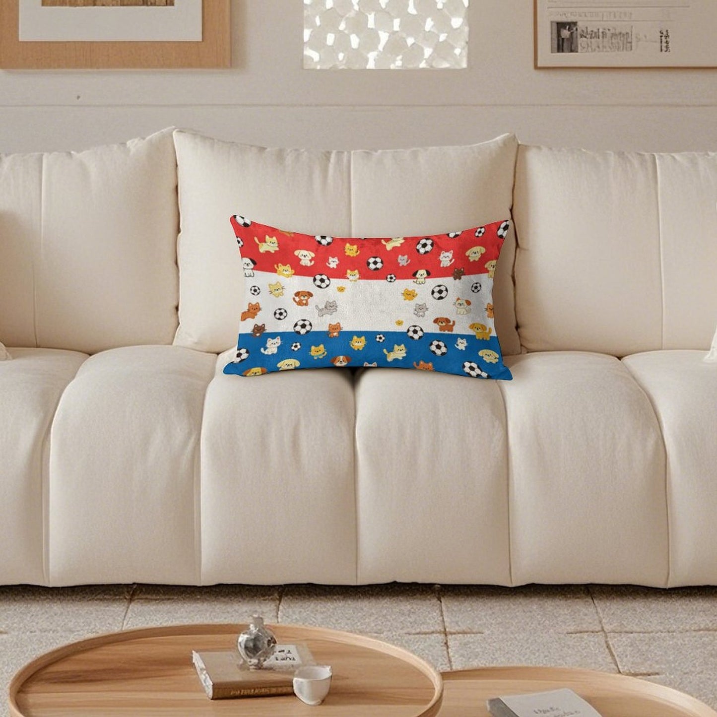 12"x20" Golden Velvet Pillowcase , World Cup Graphic Pillowcase with Unique design, Perfect for Bedroom, Dorm and a Nice Gift