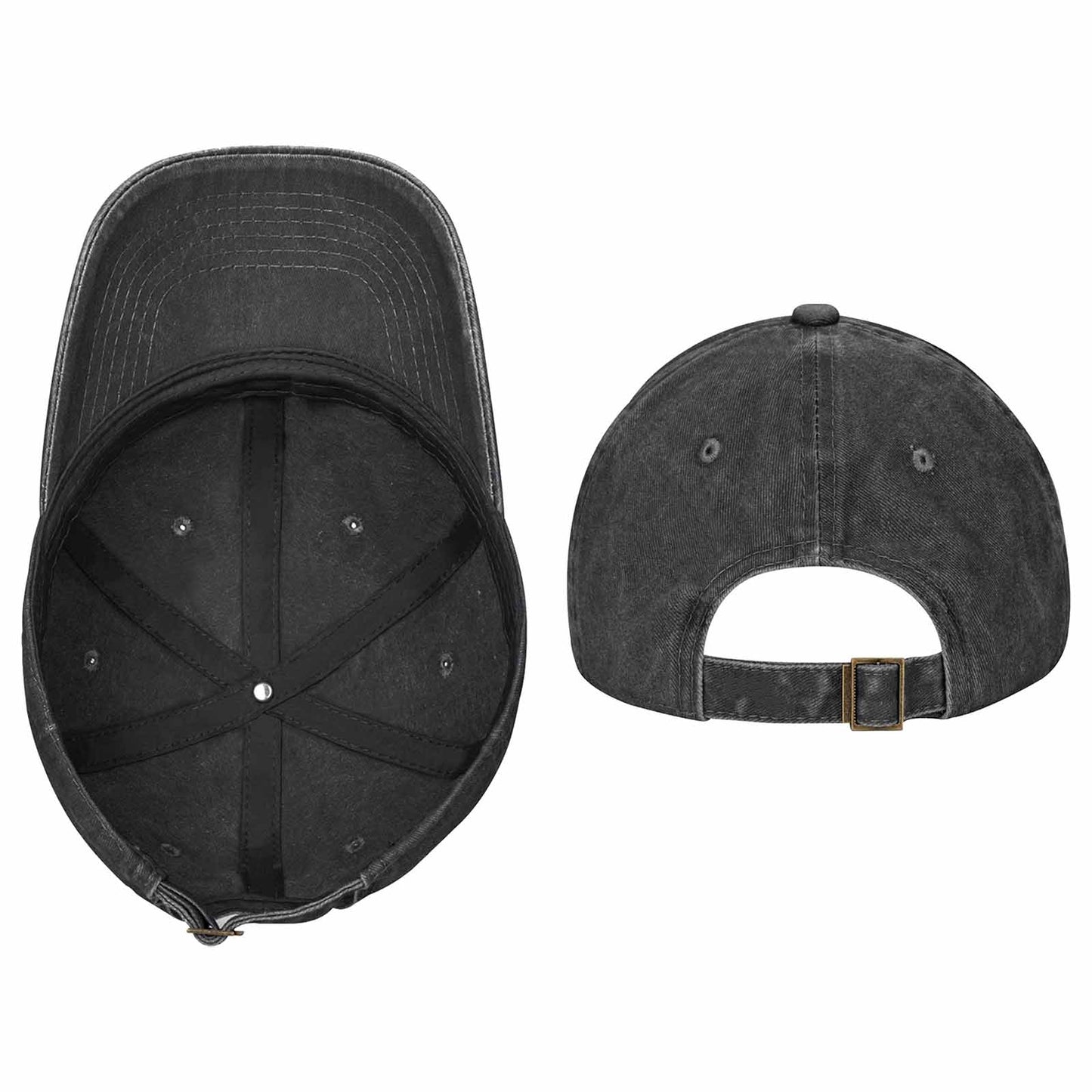 Custom Photo & Text Washed Denim Western Cowboy Hat Unique Personalized Design Hat for Gift & Collection
