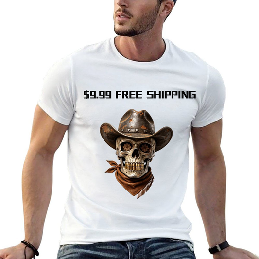 9.99$ Free Shipping Men's Graphic T-Shirt Casual Printed Short Sleeve Tee Free Shipping USA Tee Free Shipping USA