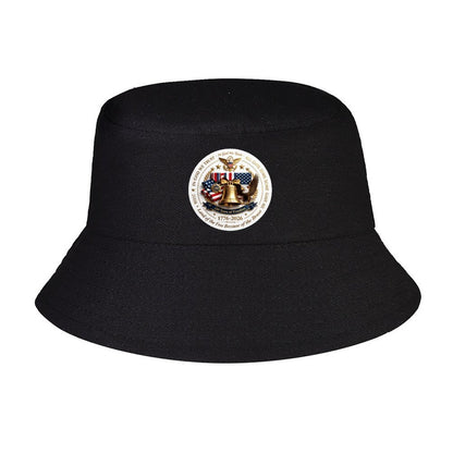 Men Women Custom Bucket Hat, Retro Printed Fisherman Cap, Breathable Sun Hat for Travel & Campin
