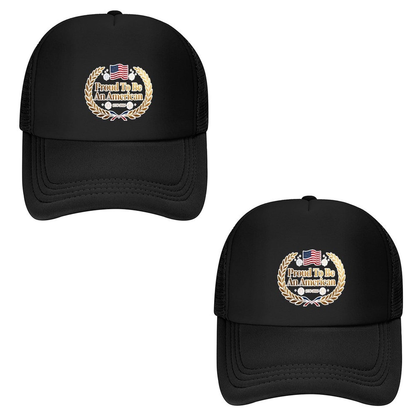 Personalized Graphic Mesh Trucker Hat Custom Logo Mesh Baseball Cap Adjustable for Men Women
