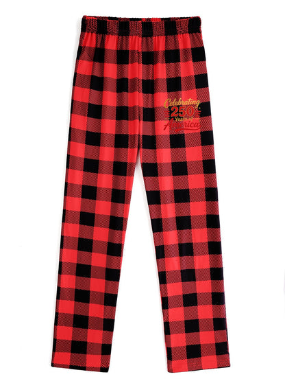 Adult's USA 250th. Graphic Home Pants, Ultra Soft Lounge Wear for Home & Relax