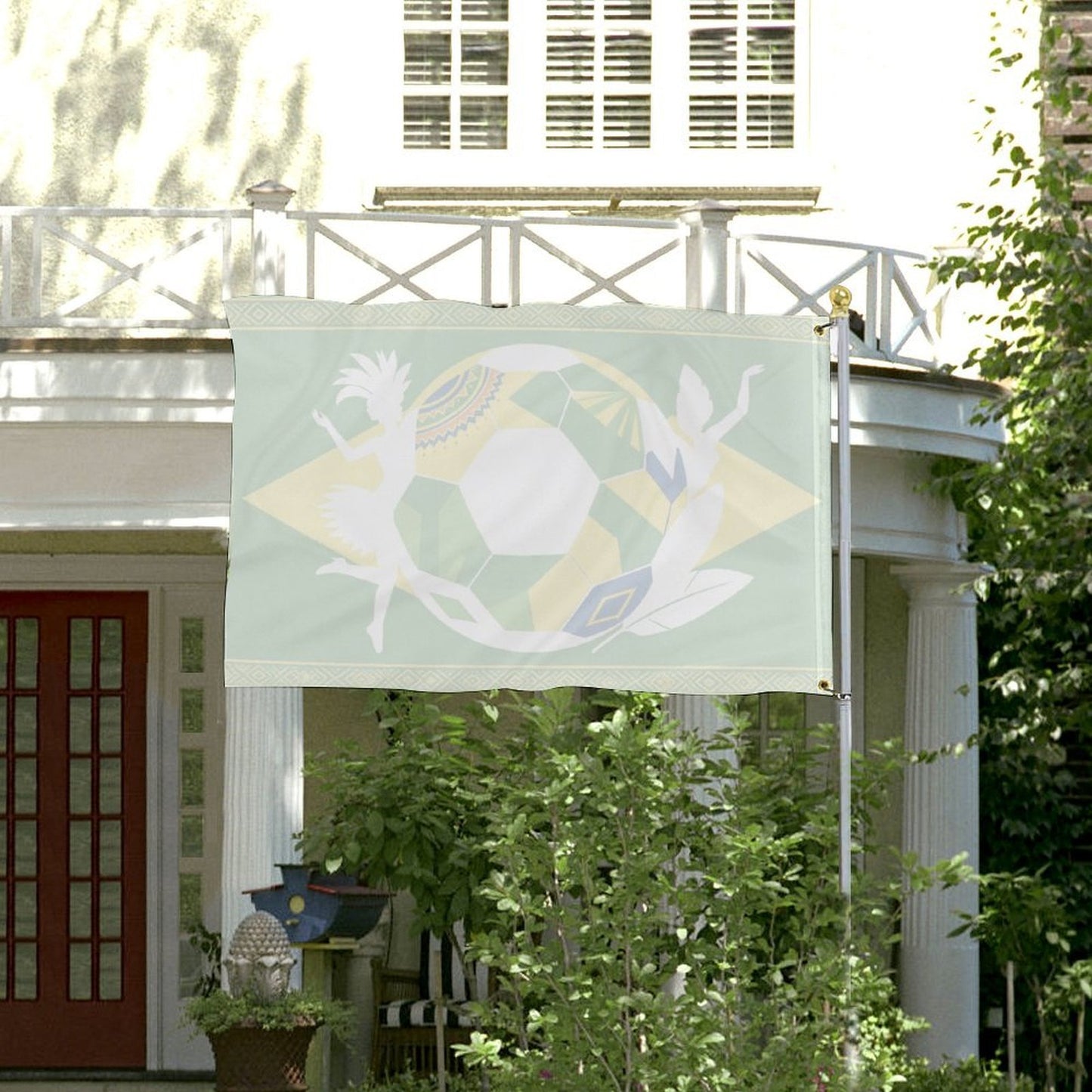24"x35" Patriotic Flag World Cup 2026 Brazil Graphic Print Weather Resistant Home Yard Decor