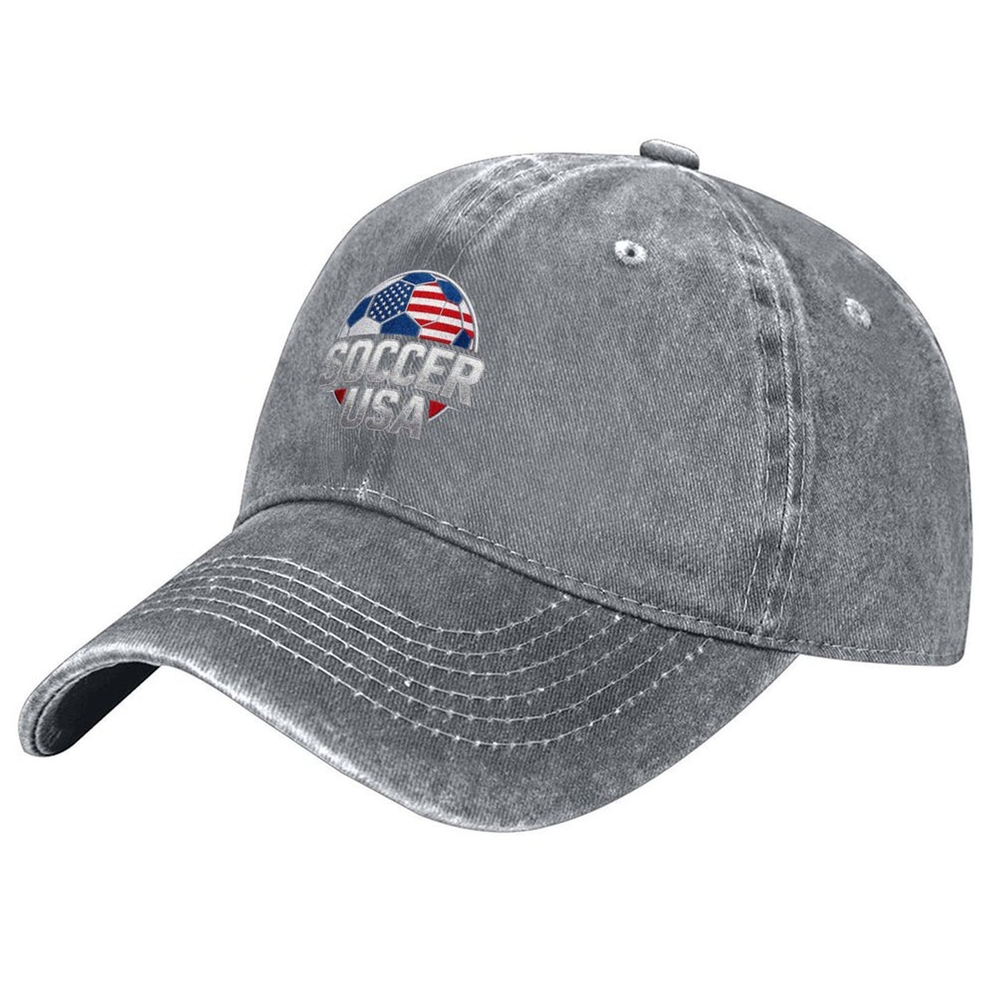 Custom Photo & Text Washed Denim Western Cowboy Hat Unique Personalized Design Hat for Gift & Collection