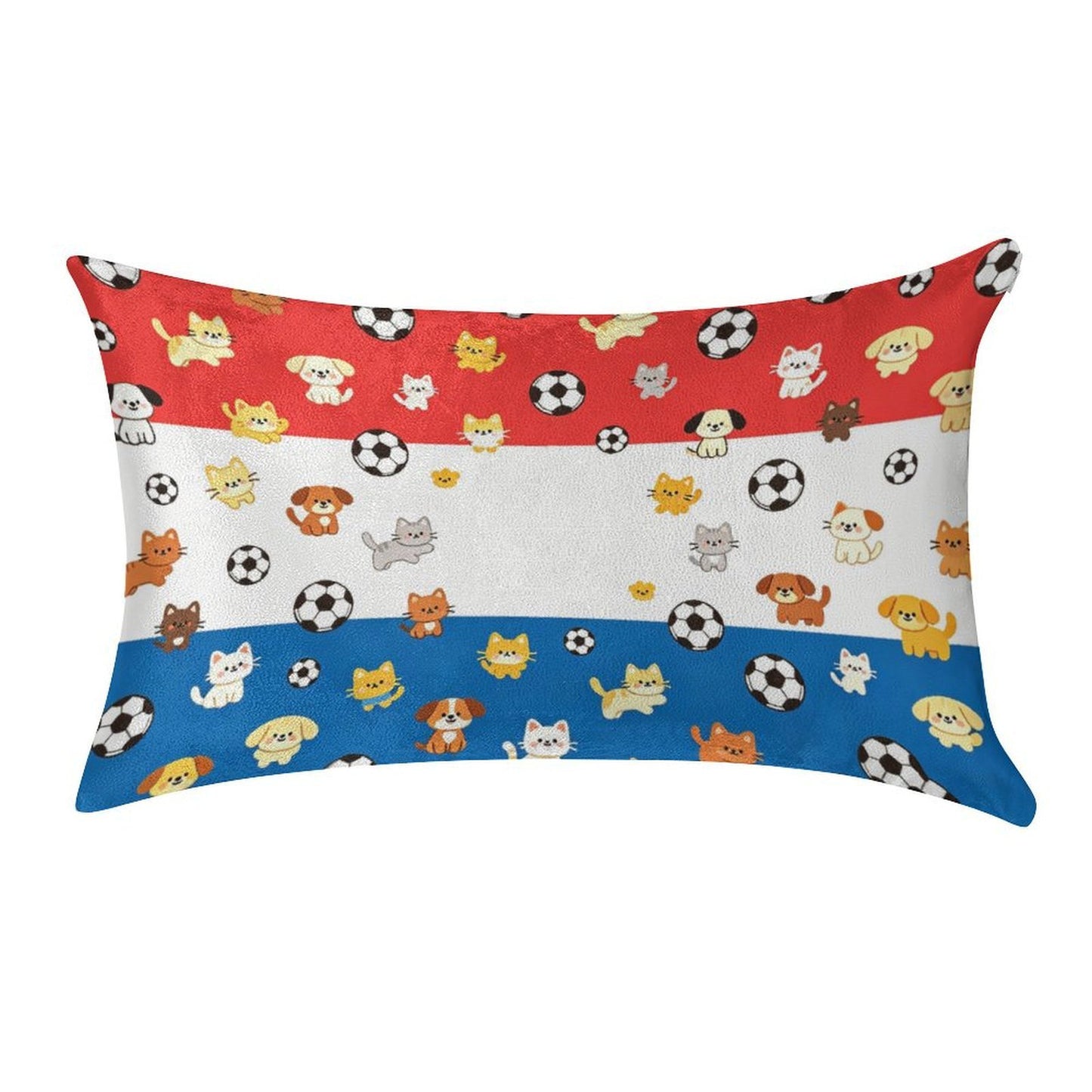12"x20" Golden Velvet Pillowcase , World Cup Graphic Pillowcase with Unique design, Perfect for Bedroom, Dorm and a Nice Gift