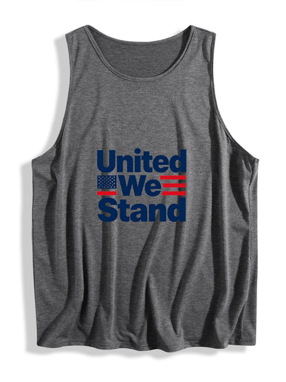 Women's USA 250th. "United We Stand"Sleeveless T-shirt, Casual Cotton Daily Wear Tank Top