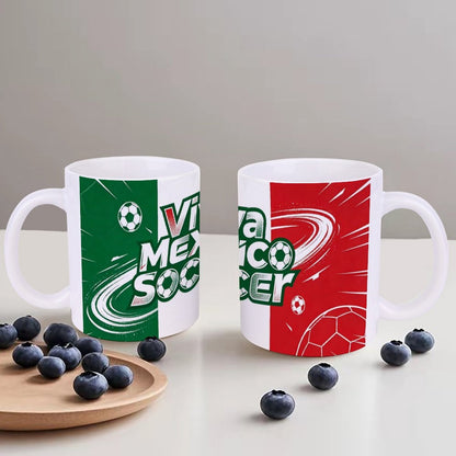 11Oz White Mug World Cup National-Mexico Graphic Coffee Mug, 11oz Ceramic Daily Drink Cup