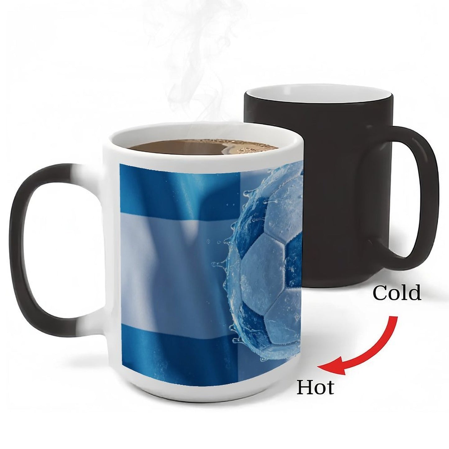 11Oz Discoloration Mug World Cup National-Agentina Graphic Graphic Coffee Mug, 11oz Ceramic Daily Drink Cup