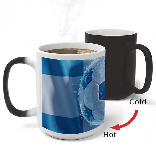 11Oz Discoloration Mug World Cup National-Agentina Graphic Graphic Coffee Mug, 11oz Ceramic Daily Drink Cup