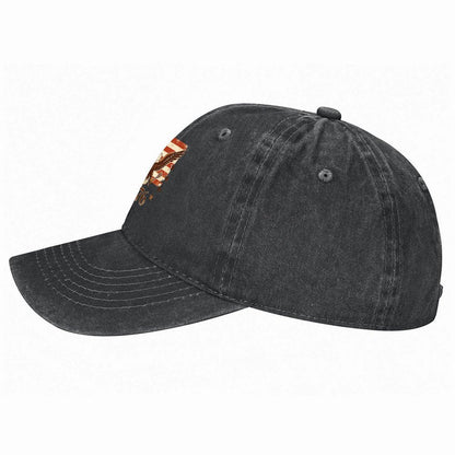 Custom Photo & Text Washed Denim Western Cowboy Hat Unique Personalized Design Hat for Gift & Collection
