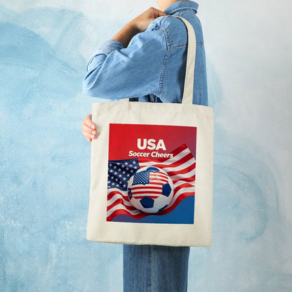 34x40cm World Cup USA Canvas Tote Bag, Practical Daily Use Carry Bag,Fashion Eco-Friendly Tote for Outdoor